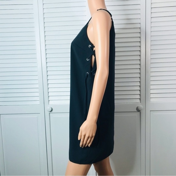 2/$25 ASOS Dark Gray Spaghetti Strap Dress Size 2 - Picture 3 of 8